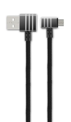 ŁADOWARKA PRZEWÓD KABEL KĄTOWY MICRO USB 2.0 A 1 M