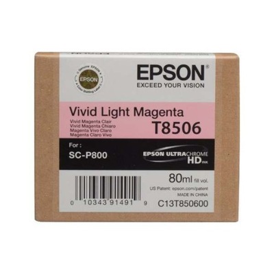 Tusz org. Epson T8506 Light Magenta SC-P800 P800