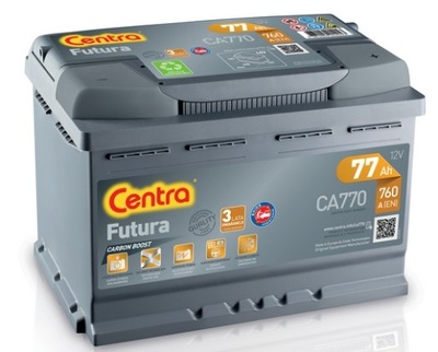 Akumulator Centra 77Ah 760A CA770