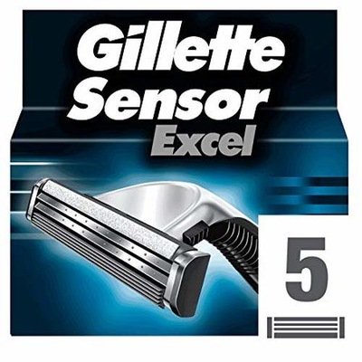 Gillette sensor excel wkłady nożyki 5szt