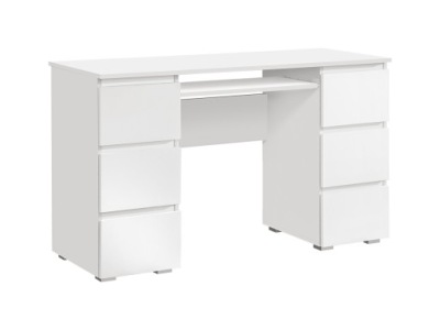 BIURKO KOMPUTEROWE KUBA BIAŁY MAT, SYSTEM KLIK!!!!