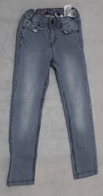 H&M JEANSOWE SPODNIE W PASKI Roz 116