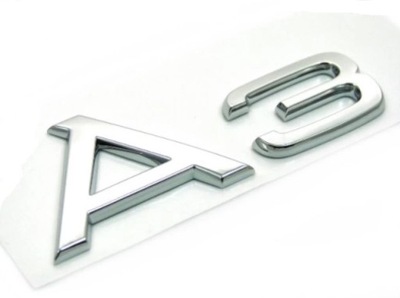 A3 EMBLEMA INSIGNIA AUDI A3 8L 8P 8V AL PARTE TRASERA TAPA DE MALETERO  