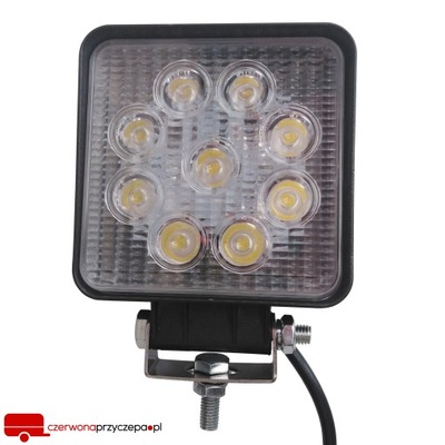 LAMPA robocza 9 LED halogen szperacz 27W 10-30V !!
