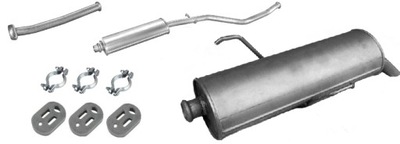 Глушители трубы гаситель peugeot 206cc 1.6 81kw комплект фото №1