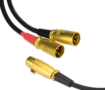 Kabel przewód 2x XLR (M) - XLR (Ż) Klotz 2m