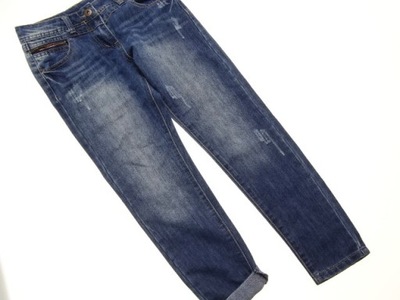 61__JEANS__spodnie przetarcia dziecięce__134/140