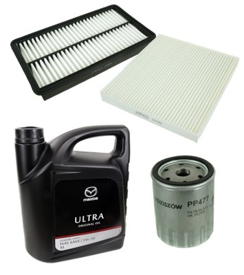 SET FILTERS MAZDA 6 OIL MAZDA 5W-30 TOTAL  