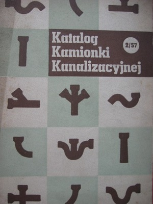 KATALOG Kamionka kanalizacyjna 2/57 z 1957