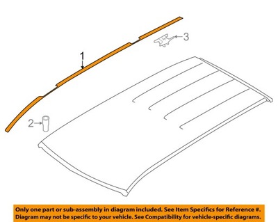 Subaru forester 13 14- iv молдинг кровельная правая фото №1