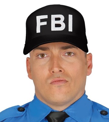 Czapka FBI strój policjanta