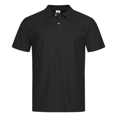 Promo Męska Koszulka Polo Stedman BLO czarna r.4XL