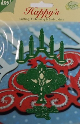 Joy zestaw wykrojników świecznik, ornament haft