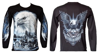 Koszulka motocyklowa longsleeve ROCK EAGLE 4523 M