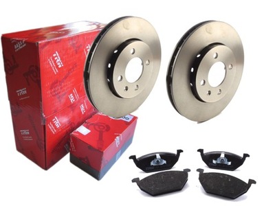 Гальмівні диски гальмівні колодки trw seat mii vw up 256mm фото №1