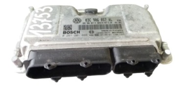 Vw skoda бортовий комп'ютер 03c906057al фото №1