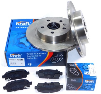 DISCOS + ZAPATAS PARTE TRASERA OPEL ASTRA 4 IV J CRUZE 292MM KRAFT  