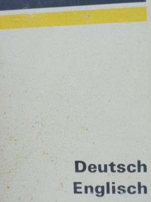 Taschenworterbuch Deutsch-Englisch