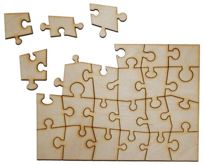 Puzzle 24 ozdabiania 21x15cm decoupage scrapbookin