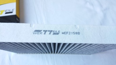 WERTTEILE WEF2158B FILTRO DE CABINA WEGLOWY, ZAM. K 1006A FILTRON  