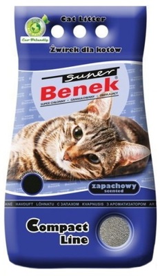 Żwirek dla kota Benek COMPACT ZAPACH MORSKI 25l
