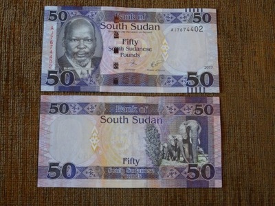 539.SUDAN POŁ.50 FUNTÓW UNC