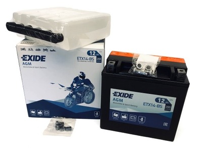 AKUMULATOR EXIDE BIKE ETX14-BS 12V 12Ah 200A