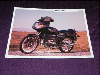 Prospekt broszura folder BMW R100RS - 1989