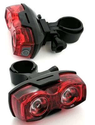 LAMPKA ROWEROWA LED TYLNA na ROWER TYŁ 3 TRYBY