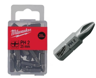 Skrutkovač MILWAUKEE bit Tip Ph2x25mm 25pcs