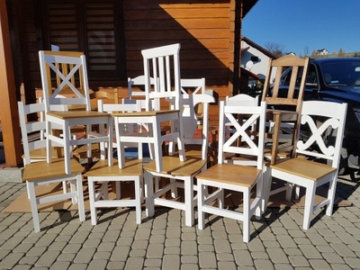 Krzesło Drewniane - sosnowe, woskowane ,bejcowane