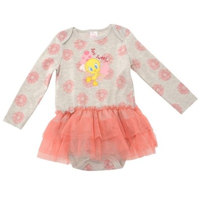 TWEETY sukienkobody body TUTU 18-24 m-ce 86-92 cm