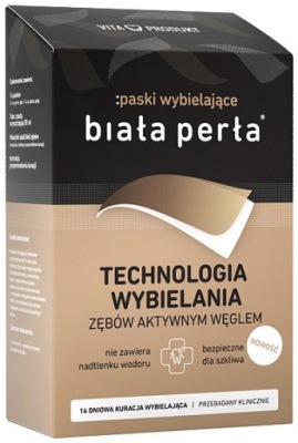 BIAŁA PERŁA PASKI WYBIELAJĄCE Z AKTYWNYM WĘGLEM