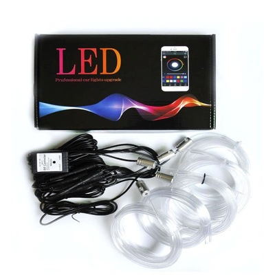 5M 6M ŠVIESOLAIDIS EL WIRE LED RGB AMBIENT PULTELIS APP 