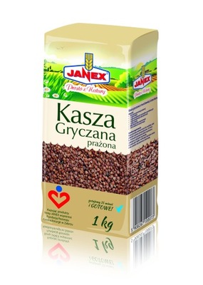 KASZA GRYCZANA PRAŻONA 1KG JANEX