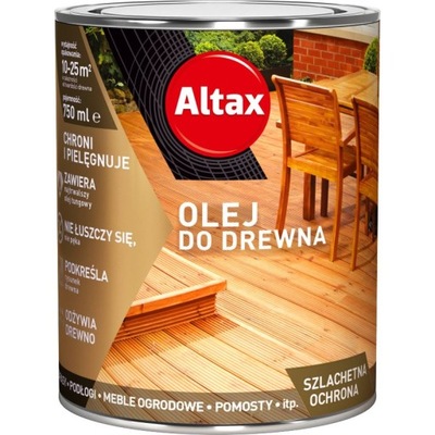ALTAX OLEJ DO DREWNA 750 ML. DĄB