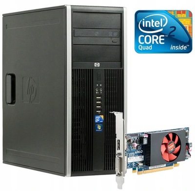 KOMPUTER PC HP DO GIER 4GB 4x2,66 SSD GRAFIKA 1GB