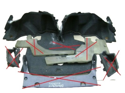 Обшивка багажника toyota avensis t25 sedan фото №1