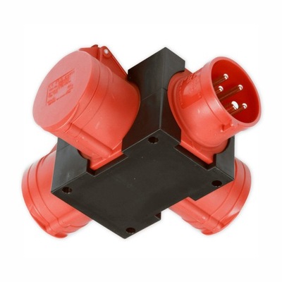 PCE ROZDZIELNIA BUDOWLANA PRZENOŚNA GNIAZDA 3X16A/5 + 2x2P+Z IP44 PIESZYCE