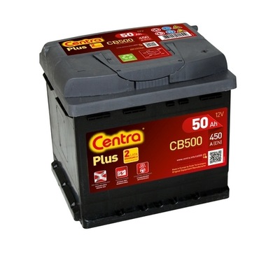 АККУМУЛЯТОР CENTRA PLUS CB500 12V 50AH 450A