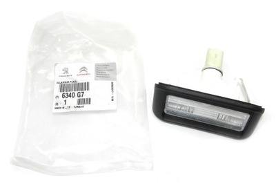 Лампа номерного знака citroen berlingo jumpy 6340g7 оригинал фото №1