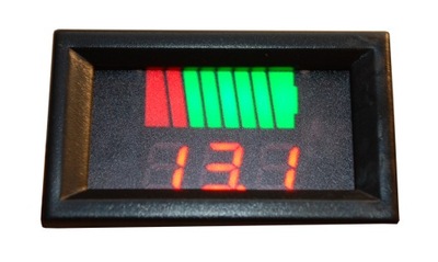 Wskaźnik naładowania akumulatora woltomierz 12 24V