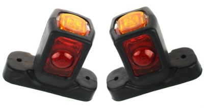 Лампа габаритная led габаритный фонарь 3 цвета 12/24v пара фото №1