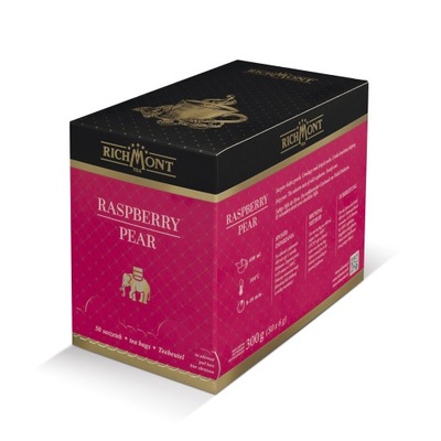 Herbata Richmont owocowa RASPBERRY PEAR 50 szt.