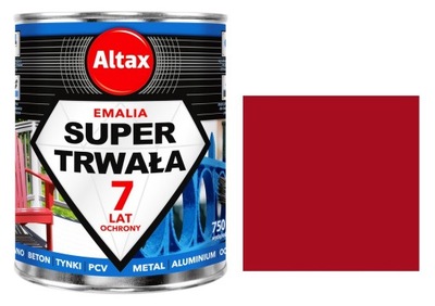 ALTAX EMALIA SUPER TRWAŁA 0,75L - FARBA - CZERWONY