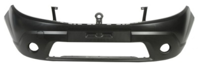 Бампер передній перед dacia sandero 08-13 протитуманні фари фото №1