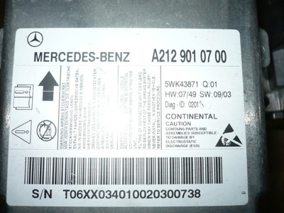 Датчик подушка безопасности mercedes w212 e-klasa 2129010700 фото №1