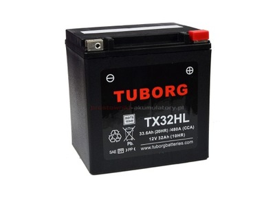 AKUMULIATORIUS TUBORG YIX30L TX32HL 32AH 480A/537A 