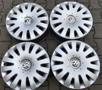 4 PIEZAS LLANTAS VW GOLF TOURAN CADDY JETTA + TAPACUBOS  