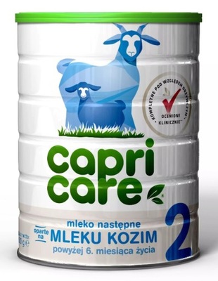 Mleko Capricare 400 g 2 II oparte na KOZIE MLEKO od 6 miesiąca